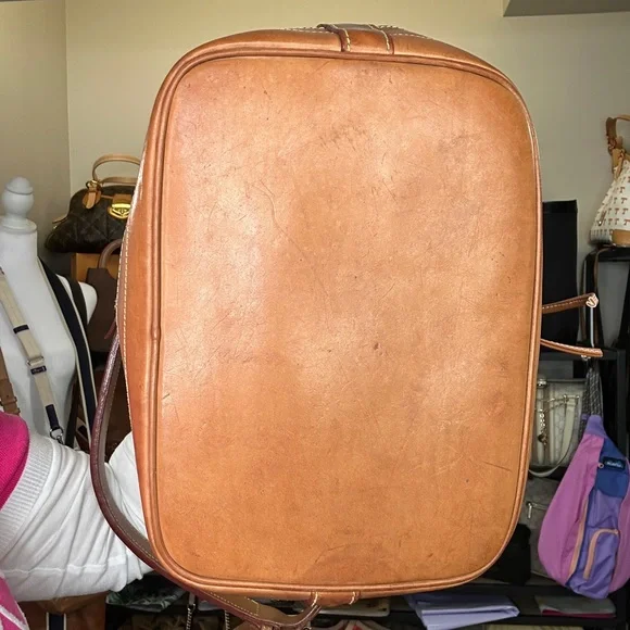 Vintage Etro Paisley Bucket Bag | Made in Italy | Leather Trim Large Drawstring - Picture 7 of 14